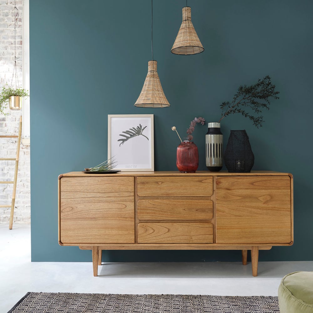 BERAH GETAH Buffet aus Vintage-Mindiholz 180 cm style modern Beige