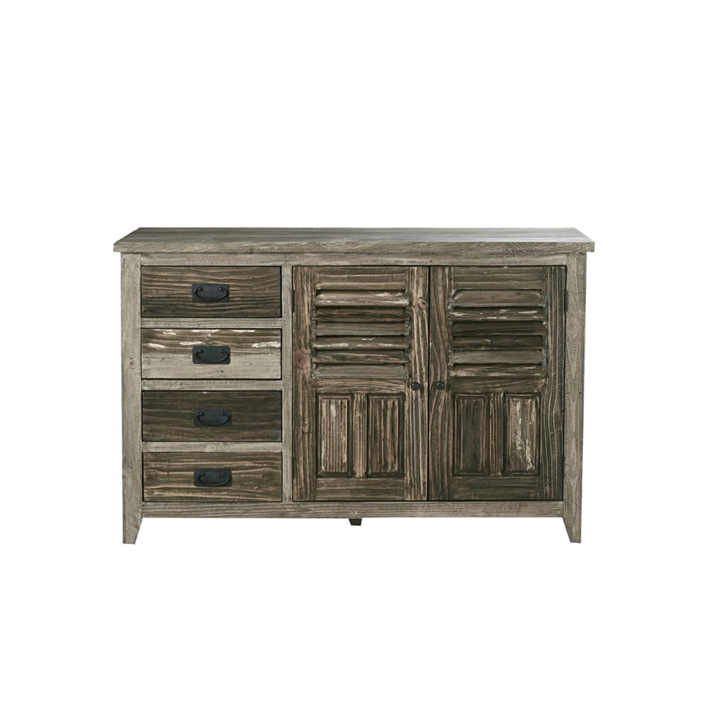 Kommode aus massiver recycelter Kiefer 140 cm - Maisons Du Monde