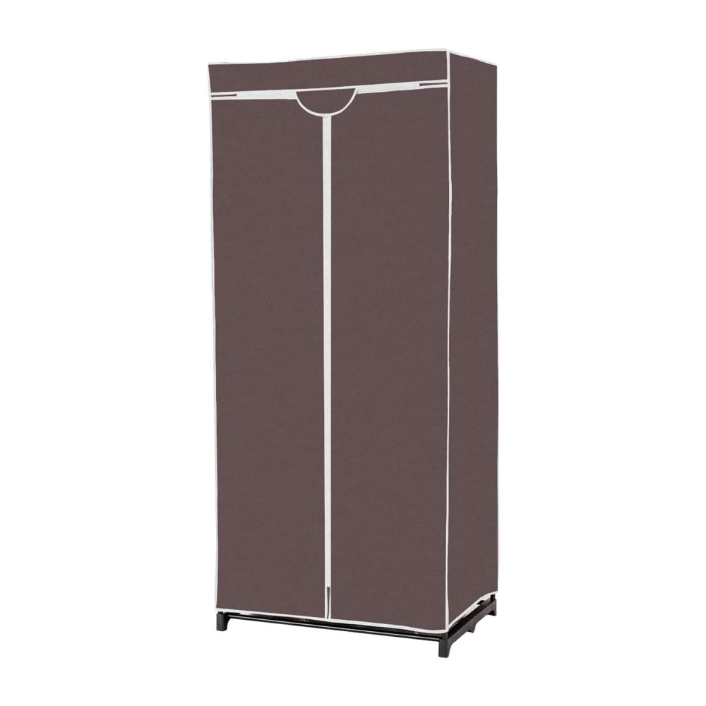 Pendrie en tissu avec housse imperméable café 74 x 50 x 172cm