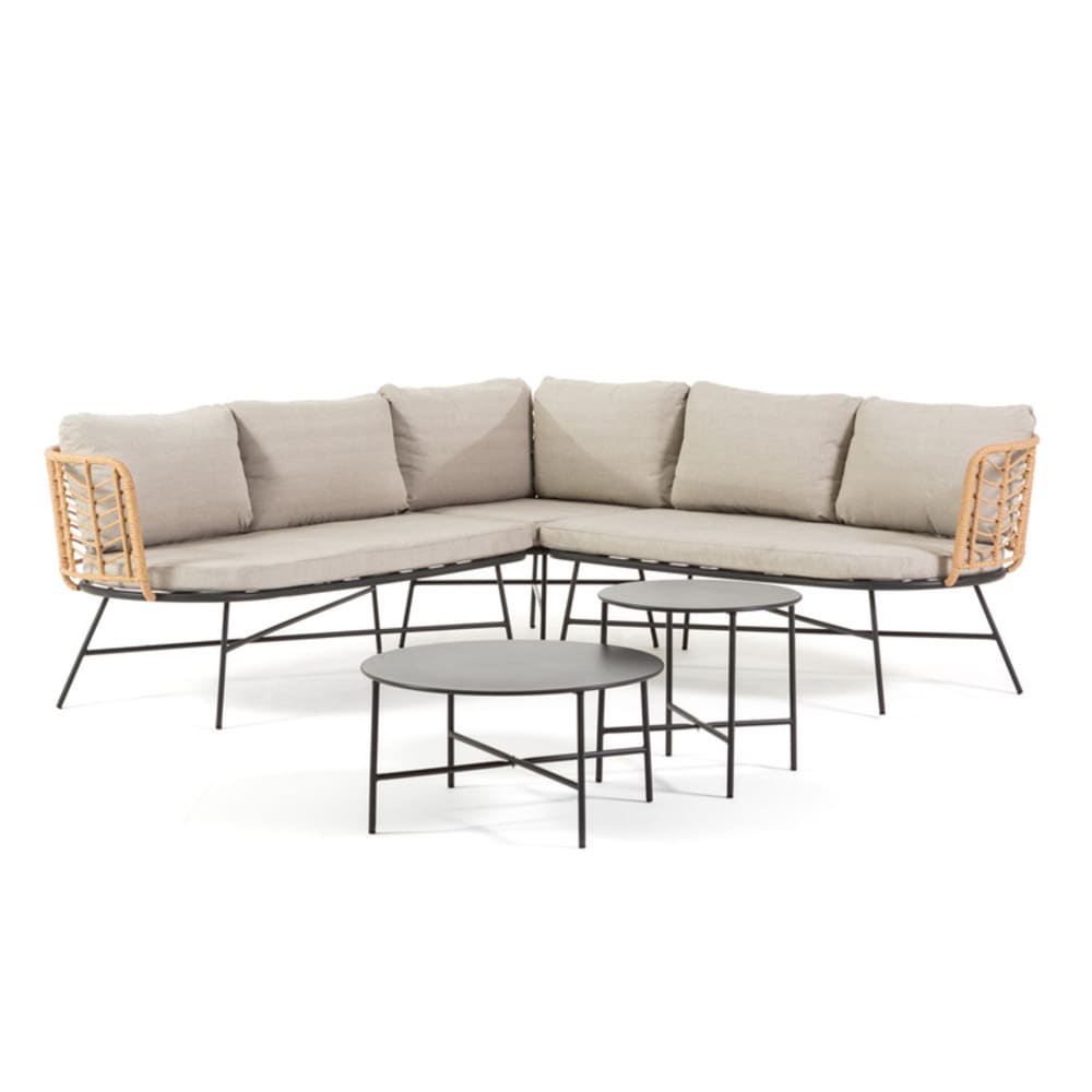 Ensemble d'extérieur/de jardin avec canapé d’angle style bohème
