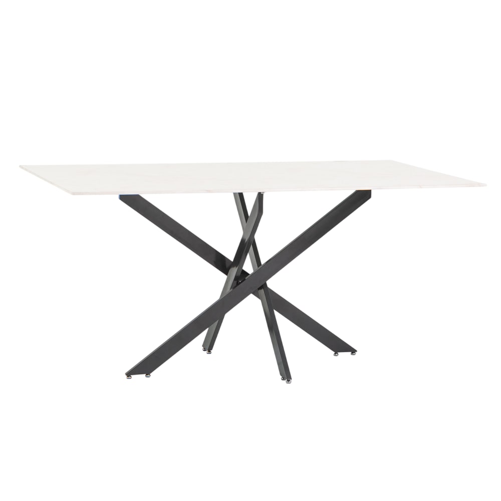 Siediti Fuori e Dentro Innen-Tisch 160x90cm Glasplatte rosa Marmor/dunkelgrau style modern - Glas