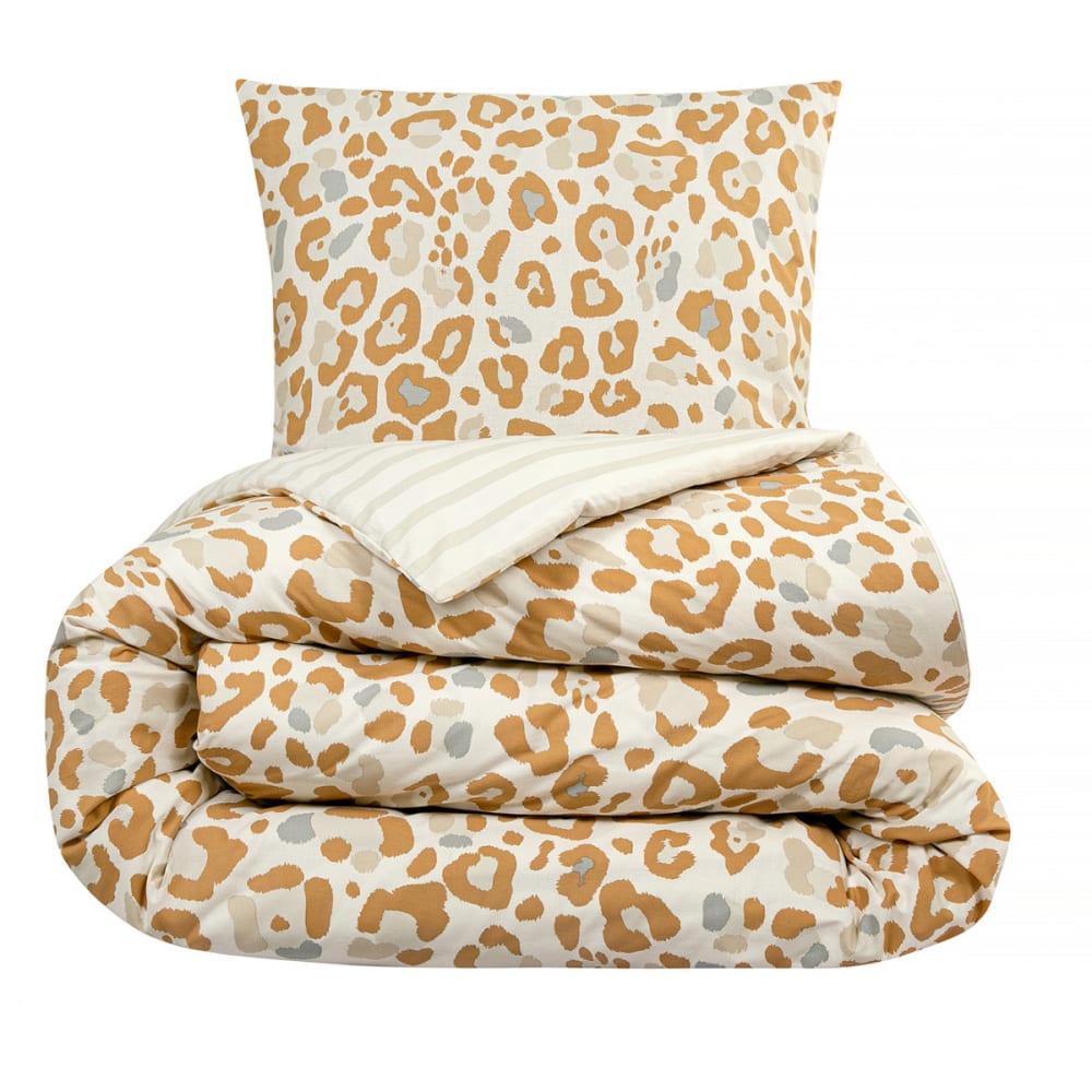 Parure de lit 2 personnes imprimé léopard réversible 240x220cm - Maisons du Monde