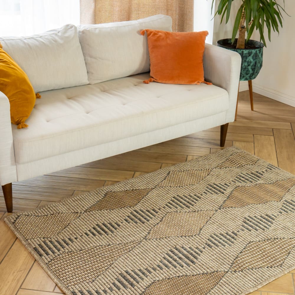 Tapis déco intérieur et extérieur ethnique 120x170cm — vue 3