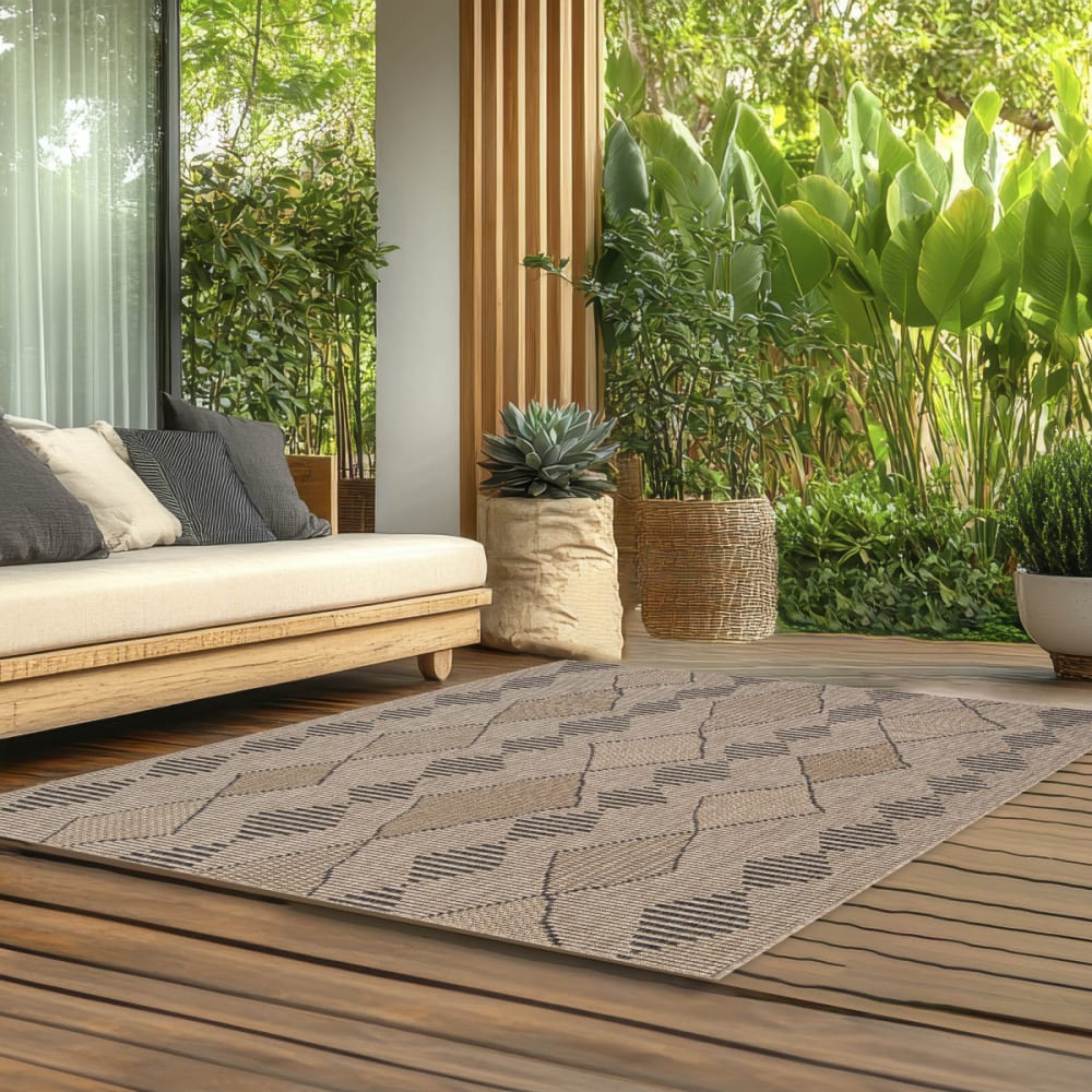 Tapis déco intérieur et extérieur ethnique 120x170cm — vue 4