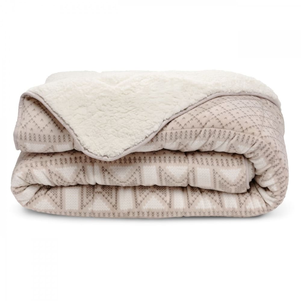 Couette imprimée chaude sherpa effet mouton 220x240cm