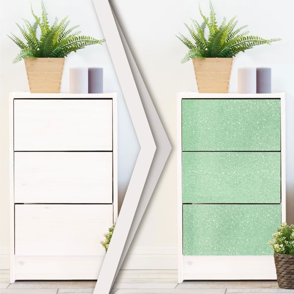 Rouleau sticker pailleté vert 45 x 150 cm - Maisons du Monde