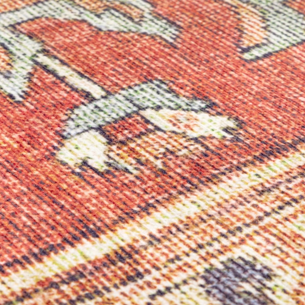 Tapis design finition couture anglaise rouge 160 x 230 cm — vue 4