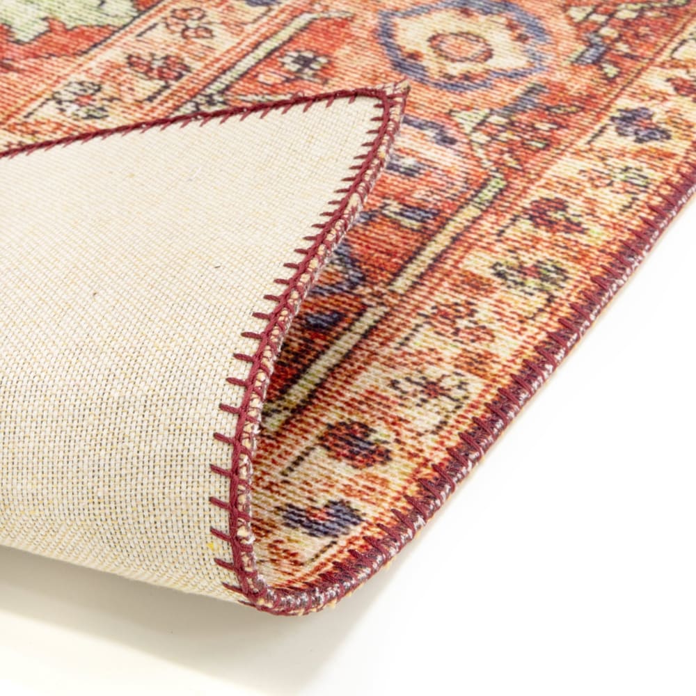 Tapis design finition couture anglaise rouge 200 x 290 cm — vue 4
