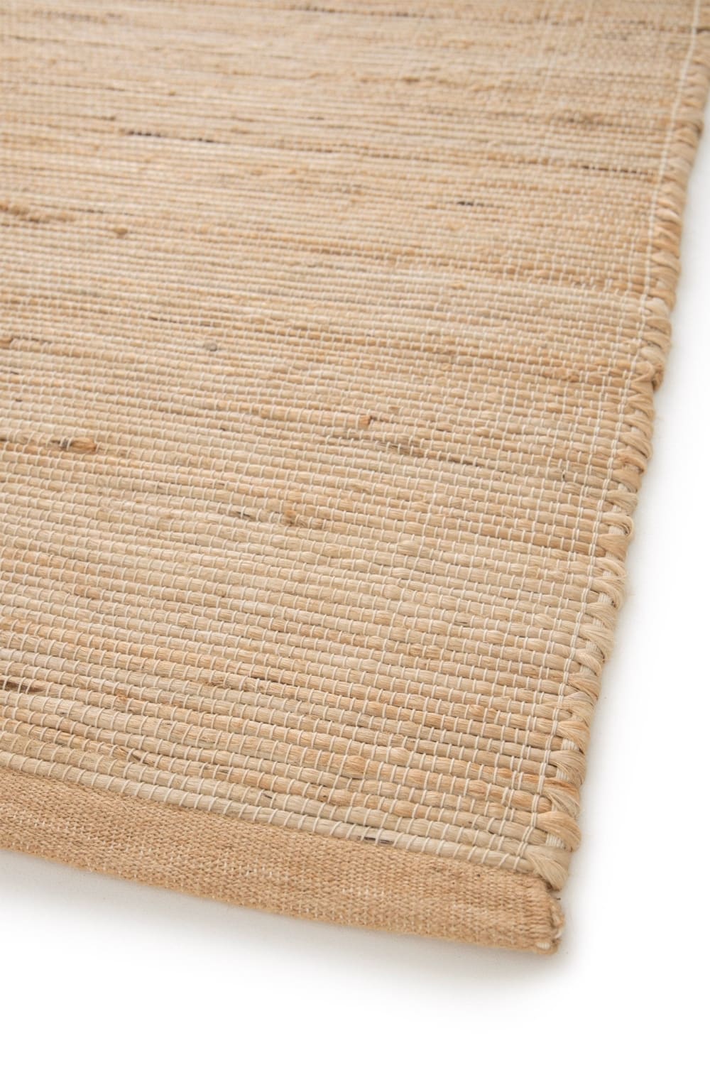 Tapis design fait main en jute beige 120 x 170 cm — vue 4