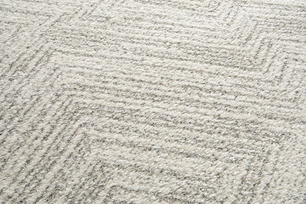 Tapis design ultra doux en fibres recyclées beige 200 x 290 cm — vue 4