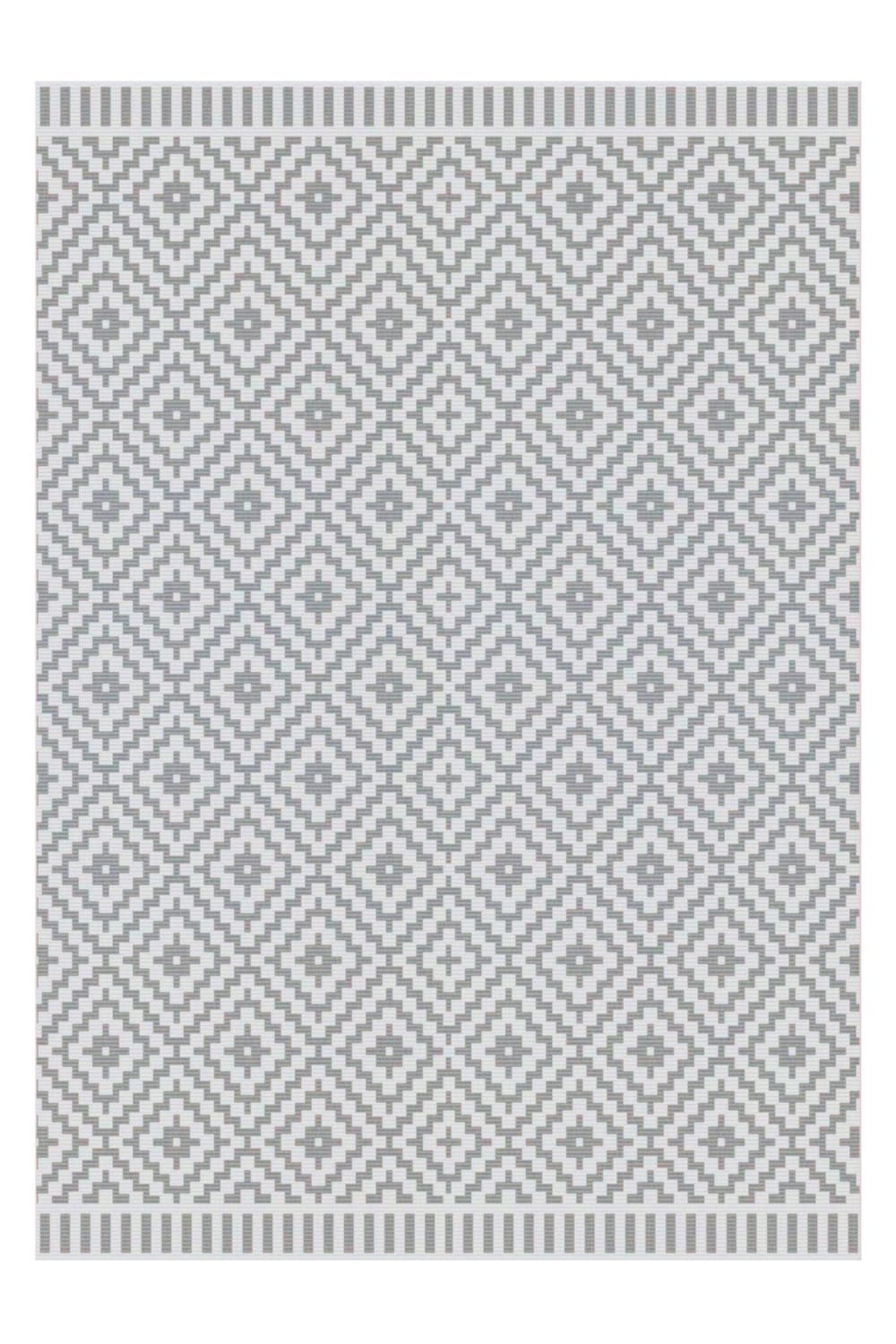 Tapis design intérieur extérieur gris 160 x 230 cm