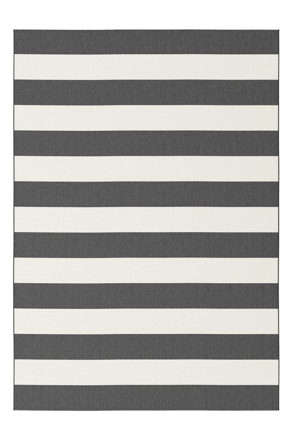 Tapis design intérieur extérieur noir 140 x 200
