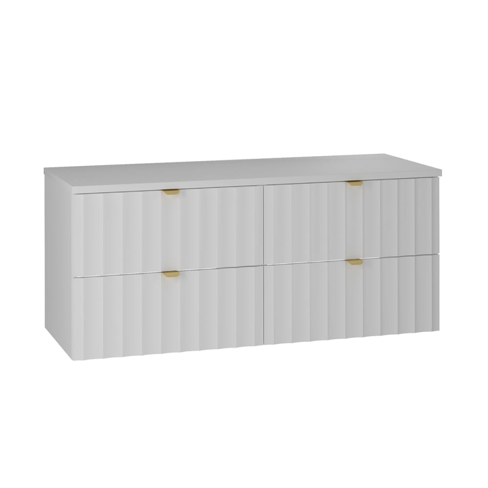 Meuble sous-vasque stratifiés blanc