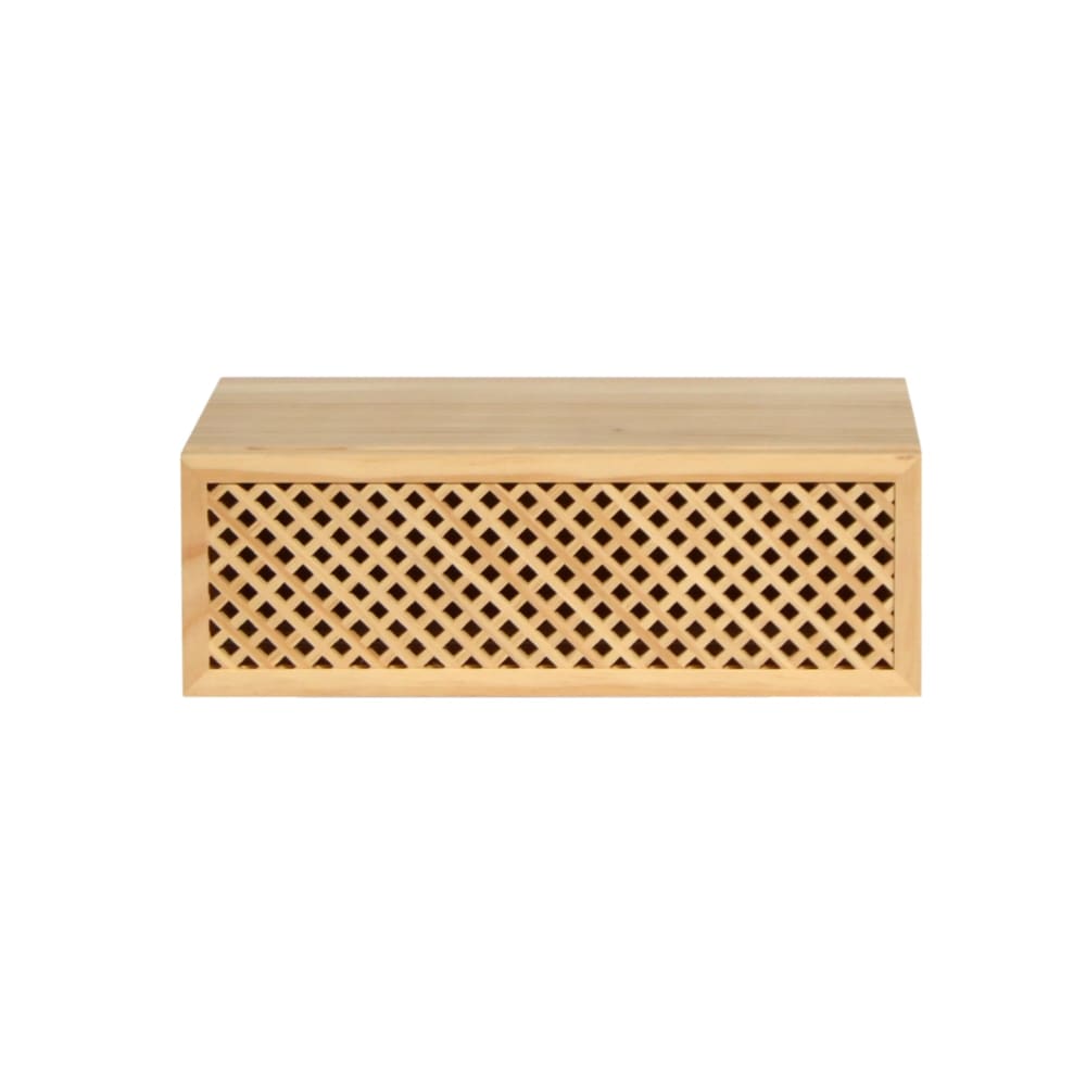 table de chevet flottante - pin