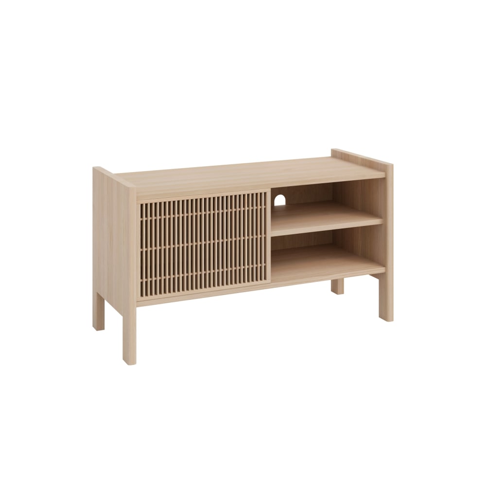 Meuble TV petit en pin massif 102,2 cm Non verni