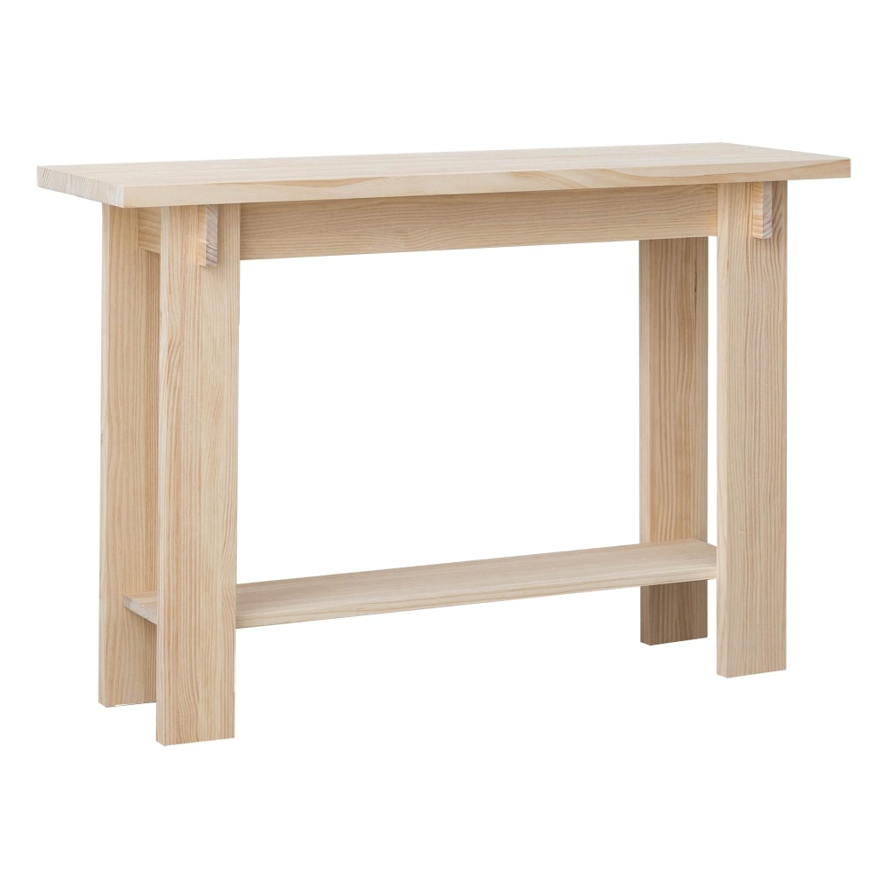 Naan Furniture Konsole aus natürlicher massiver Kiefer 120 cm Lackiert Braun Holz