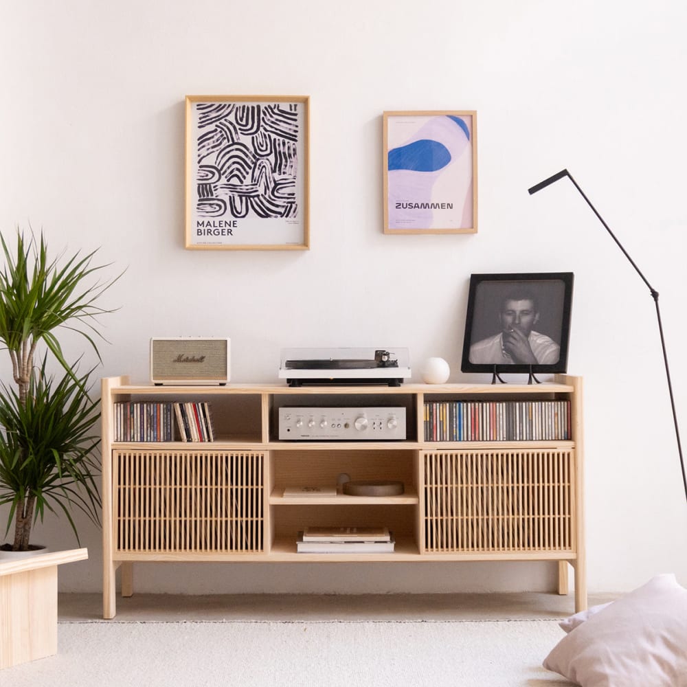 Buffet en pin massif 151,2 cm Non verni - Maisons du Monde