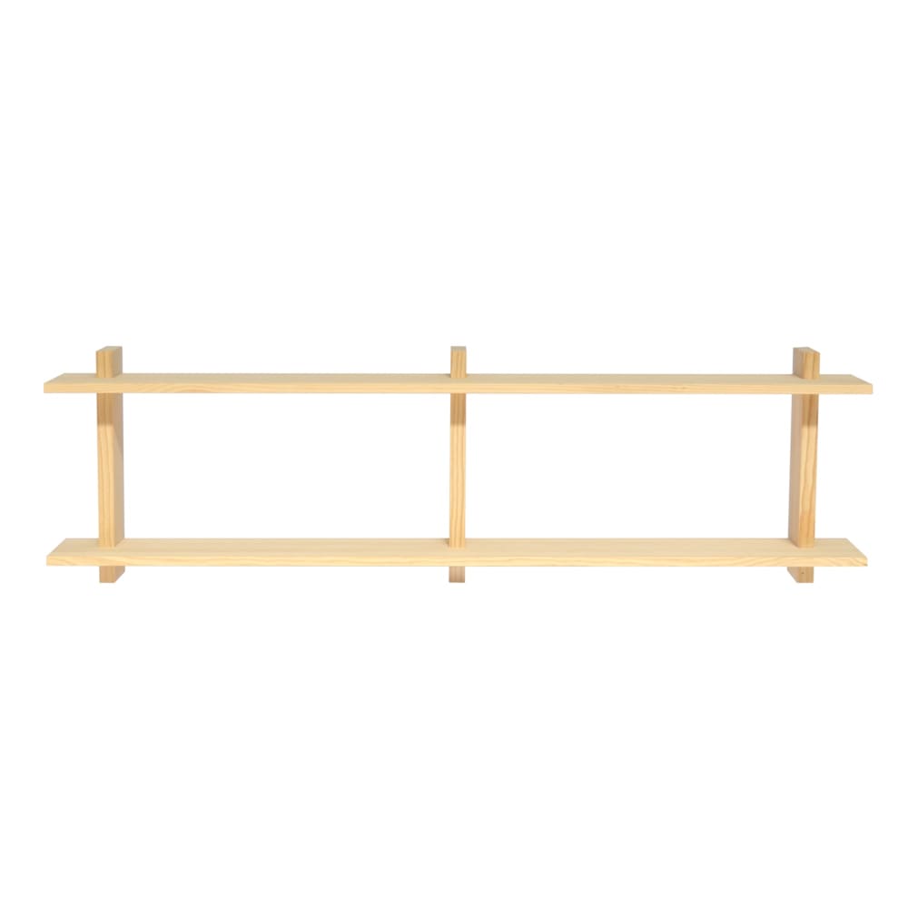 Etagère murale double