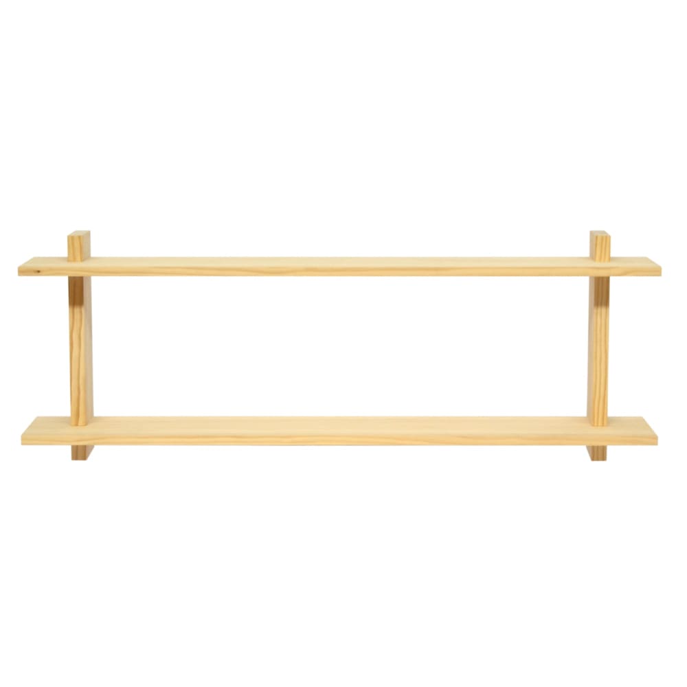 Etagère murale double
