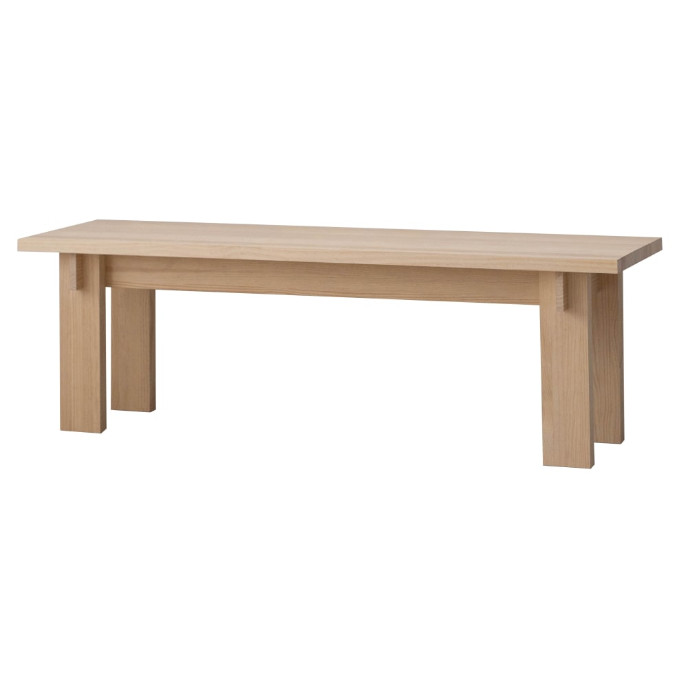 banco grande de pino macizo natural 150 cm barnizado