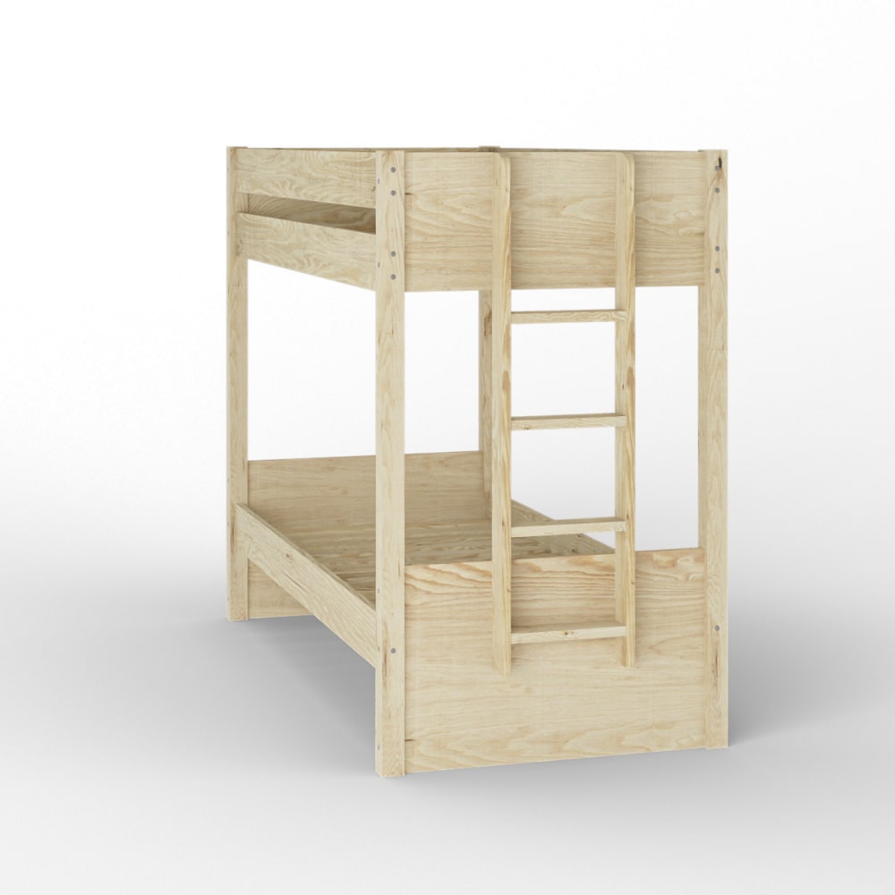 Lit superposé avec matelas bois massif 80x200 cm - Maisons du Monde