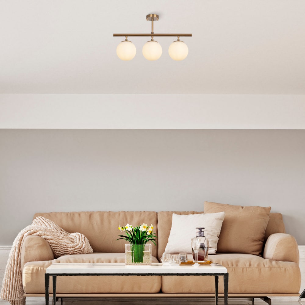 Plafonnier vintage - 3 lampes — vue 4