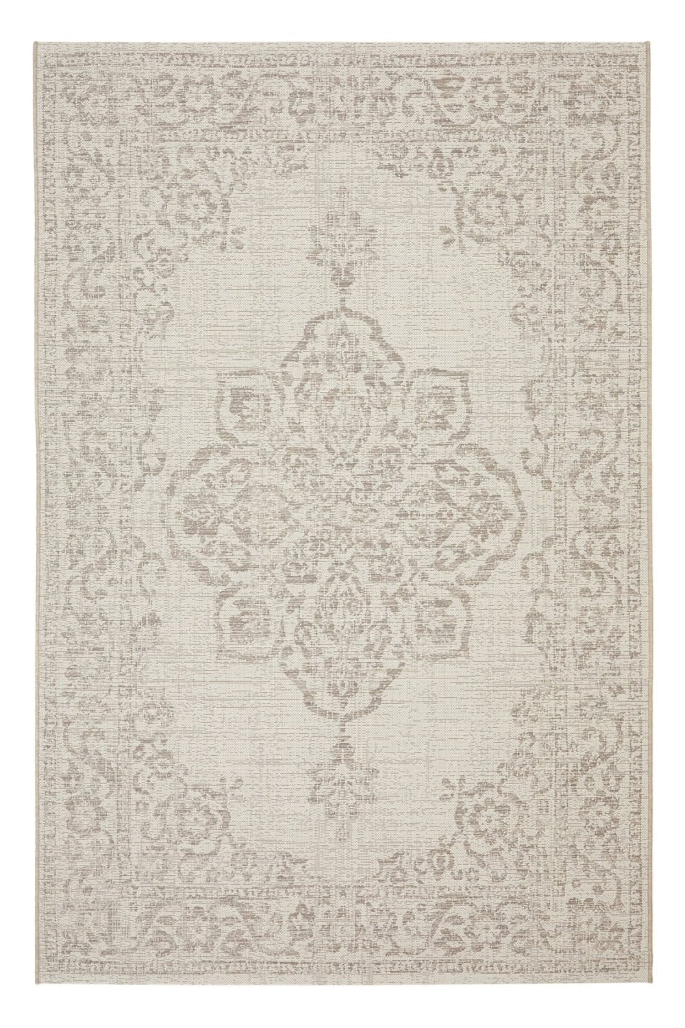 Tapis intérieur extérieur résistant tâches et UV beige 200 x 290 cm