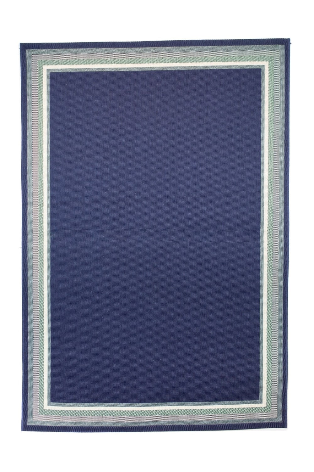 Tapis intérieur extérieur résistant tâches et UV bleu 120 x 170
