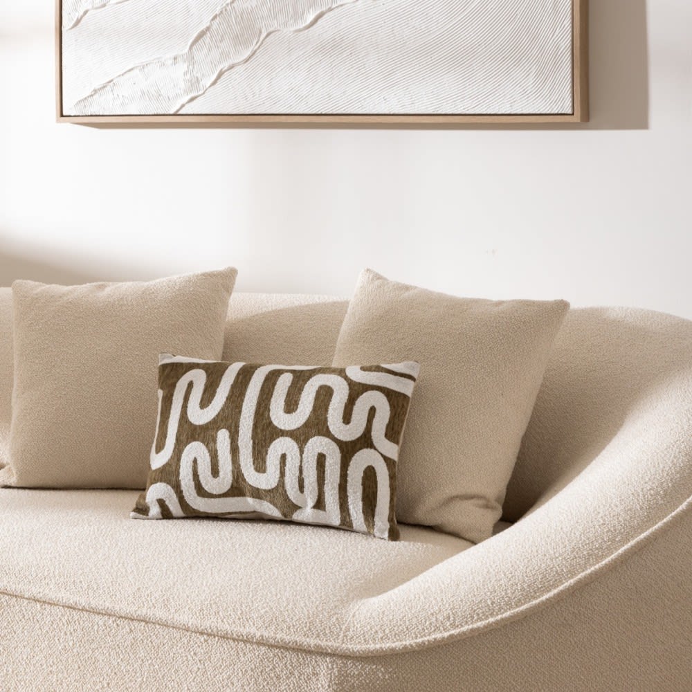 Housse de coussin blanc[ ]polyester[ ]30 x 50cm — vue 3