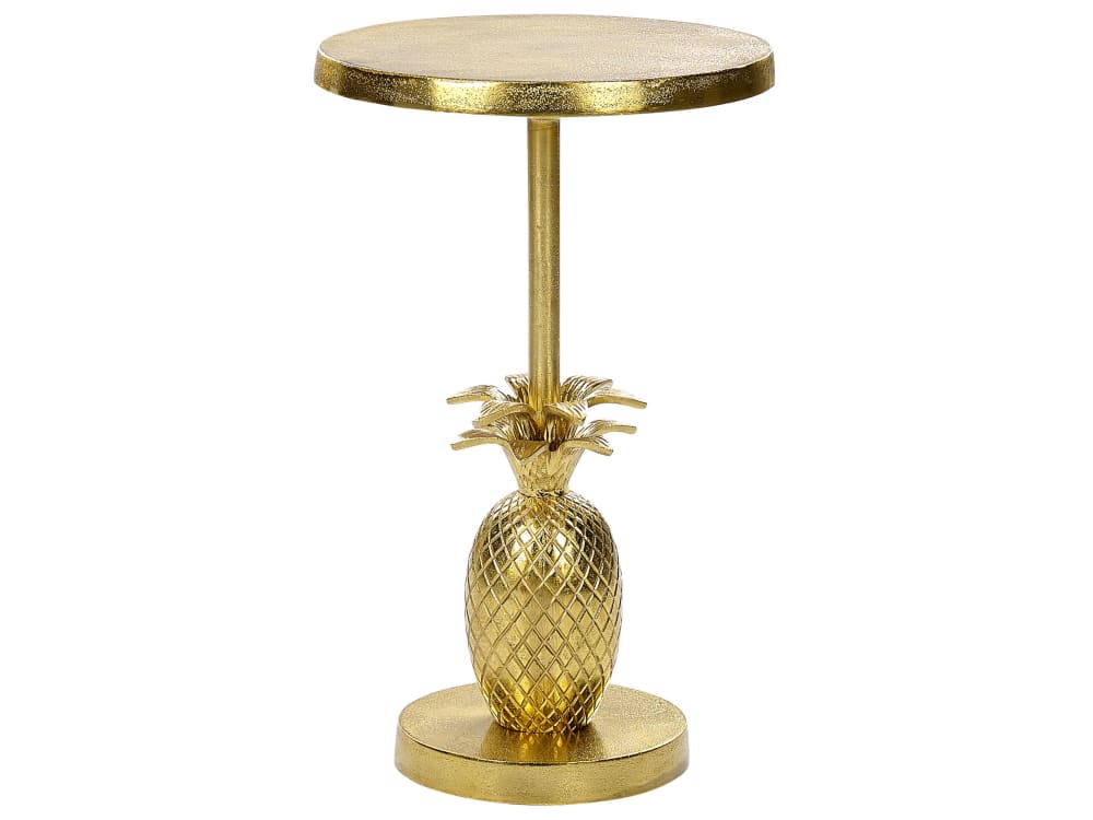 Beistelltisch Aus Aluminium, Gold