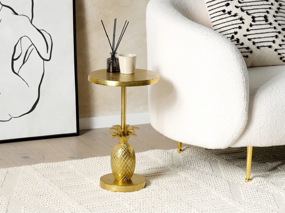 Beistelltisch aus Aluminium, gold - Maisons Du Monde