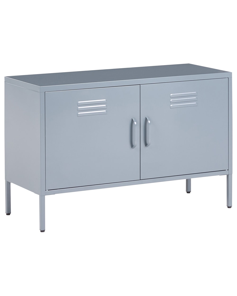 Beliani Büroschrank aus Stahl 65cm, grau style modern - Stahl
