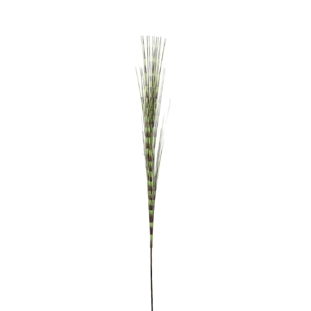 Feuillage herbe effet rayure artificielle vert et bordeaux h121