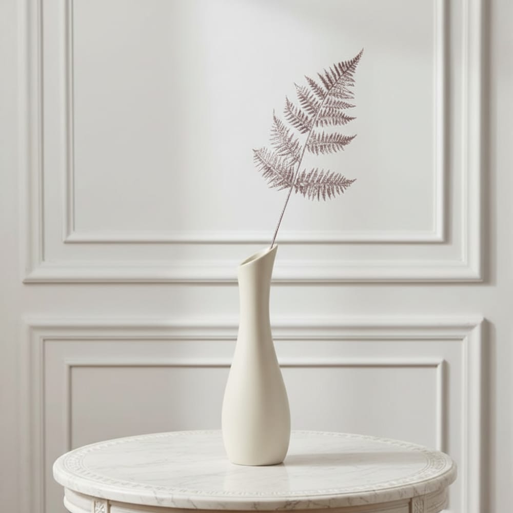 Feuillage de fougère artificielle métallique rose argentée h73 - Maisons du Monde