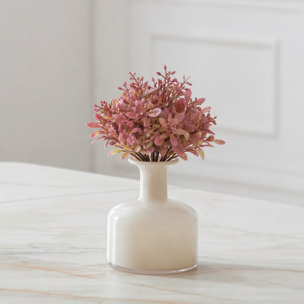 Feuillage de succulente artificiel marron h19 — vue 3