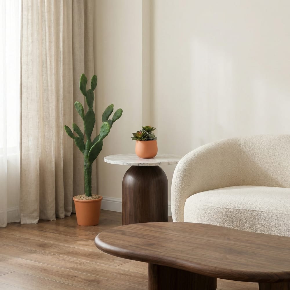Succulente artificielle en pot vert h10 — vue 4