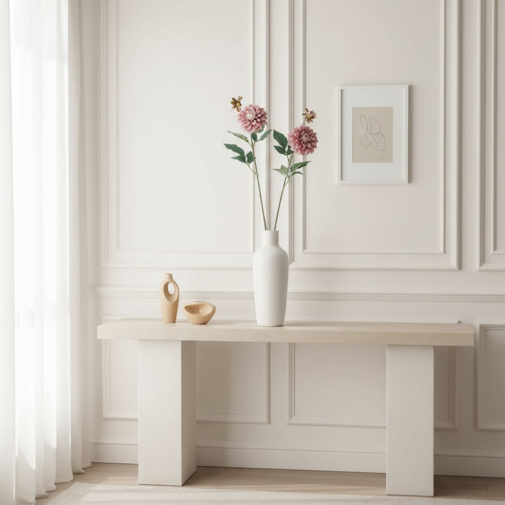 Tige de dahlia artificielle avec bourgeon rose et jaune h64 — vue 3