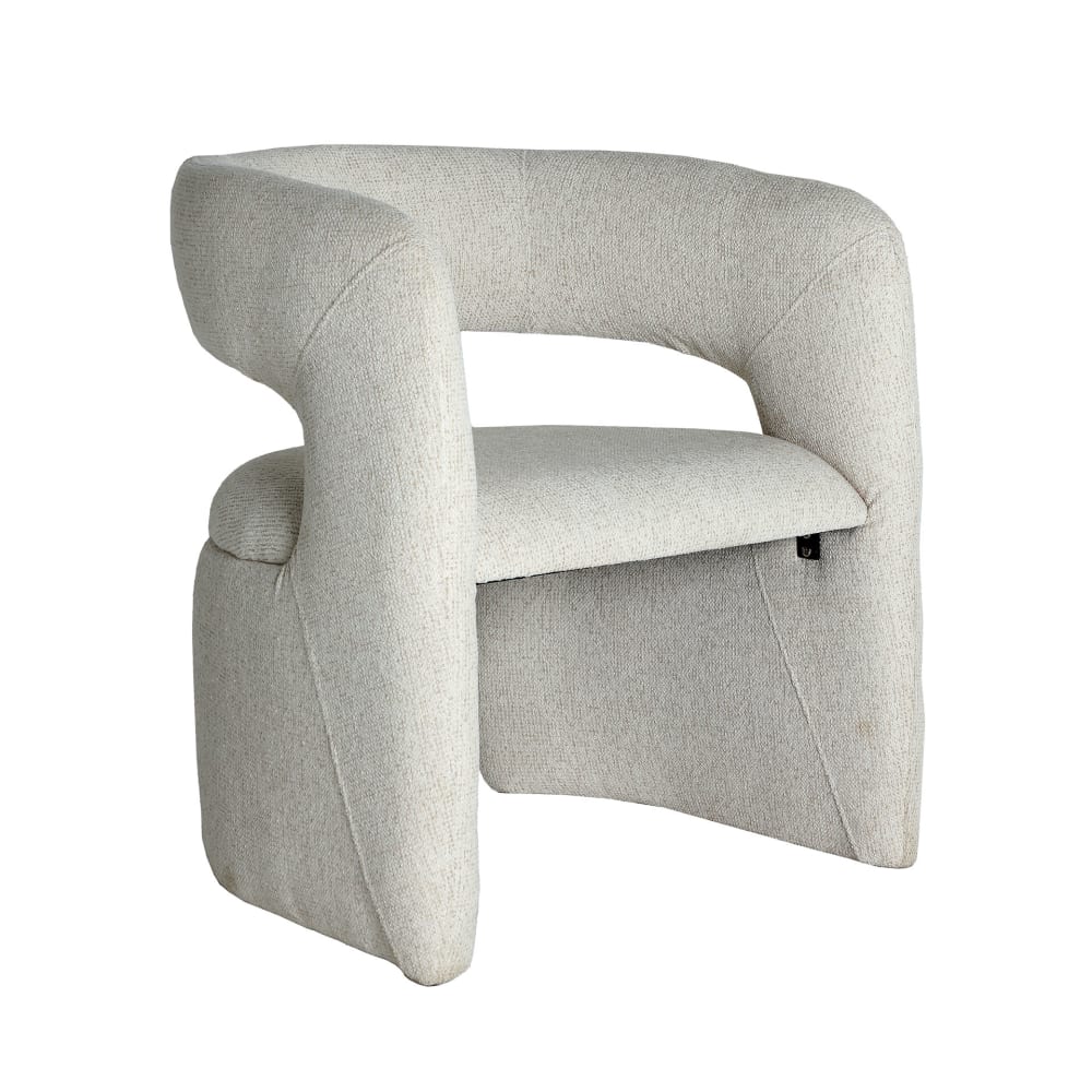 chaise en polyester beige