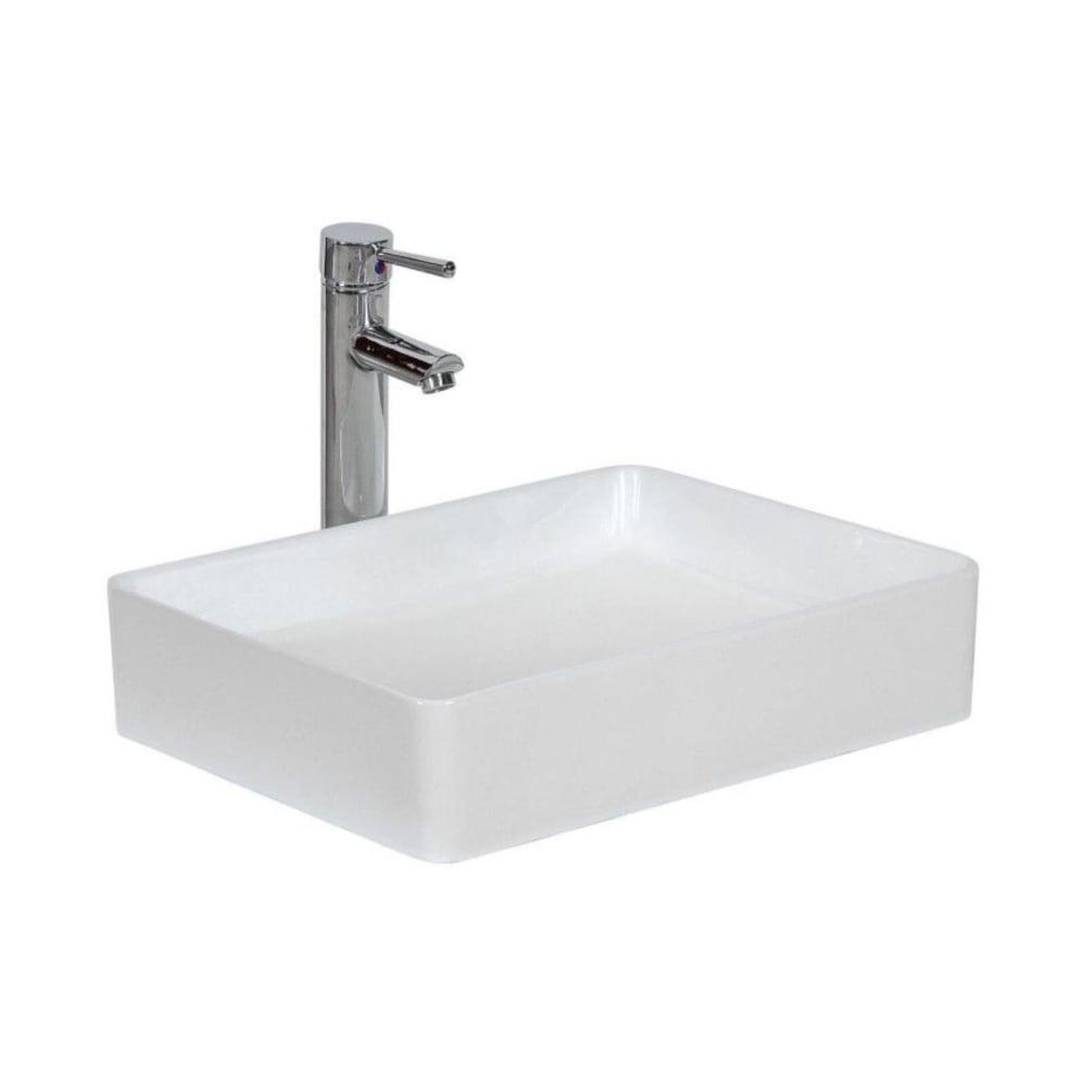 Vasque à poser rectangle en céramique 47x36cm