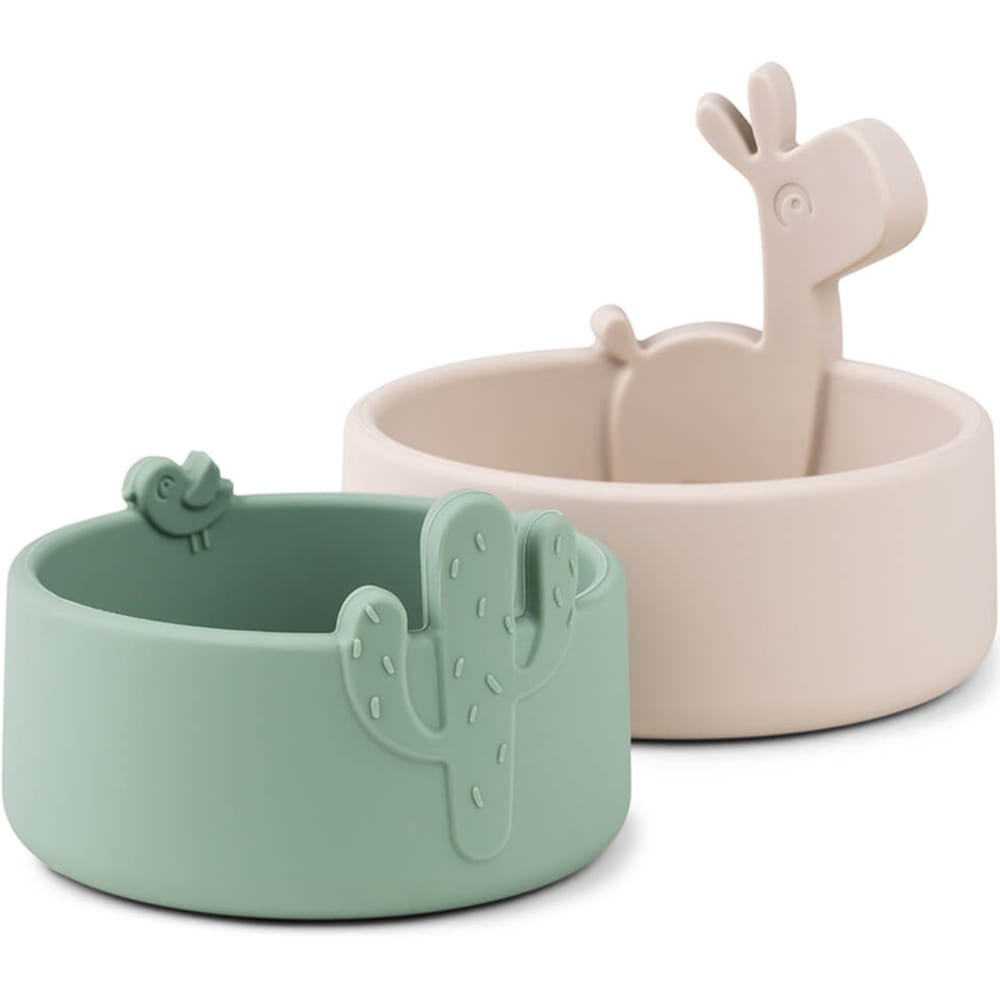 Lot de 2 bols en silicone