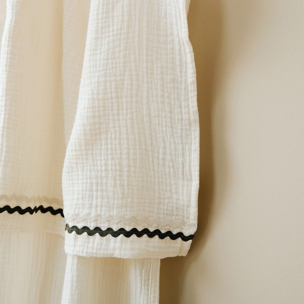 Rideau gaze de coton 130x270cm (pinces incluses) - Maisons du Monde