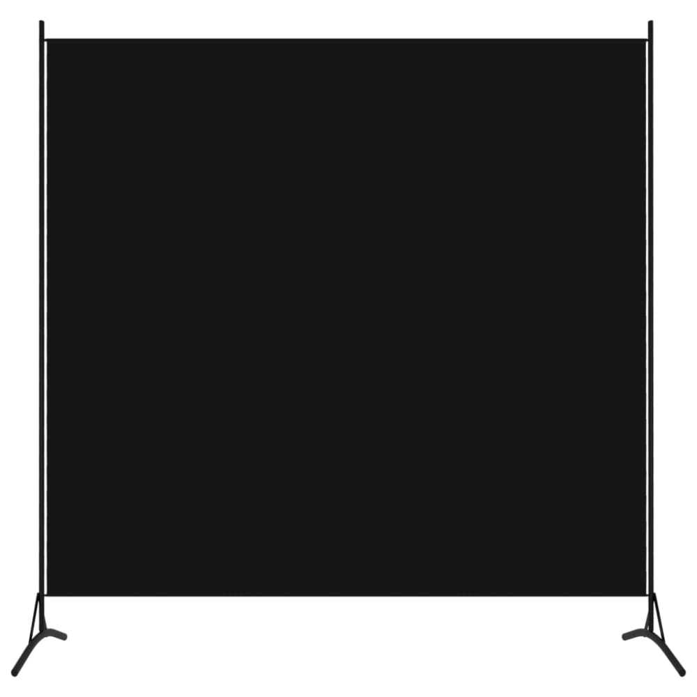 Cloison de séparation tissu noir 175x180 cm — vue 3