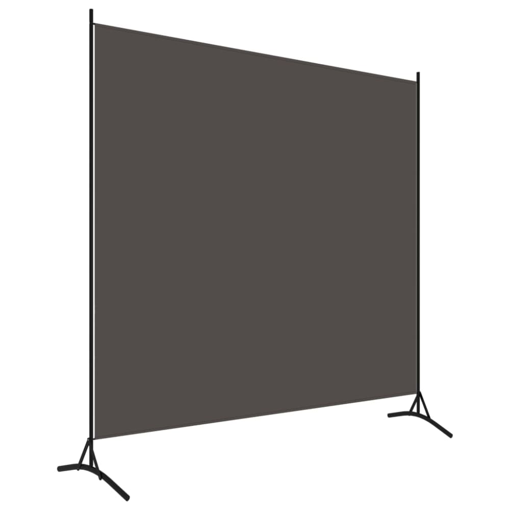 Cloison de séparation anthracite tissu 175x180 cm