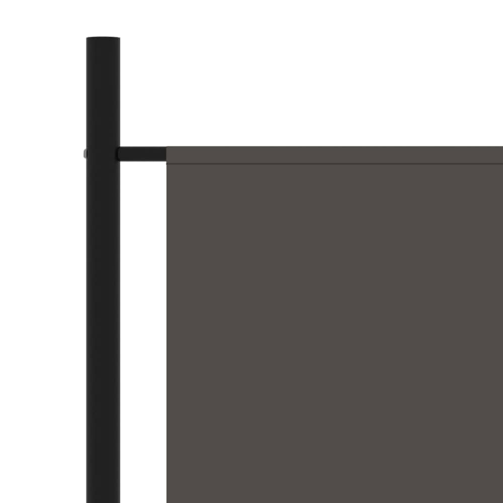 Cloison de séparation anthracite tissu 175x180 cm — vue 4