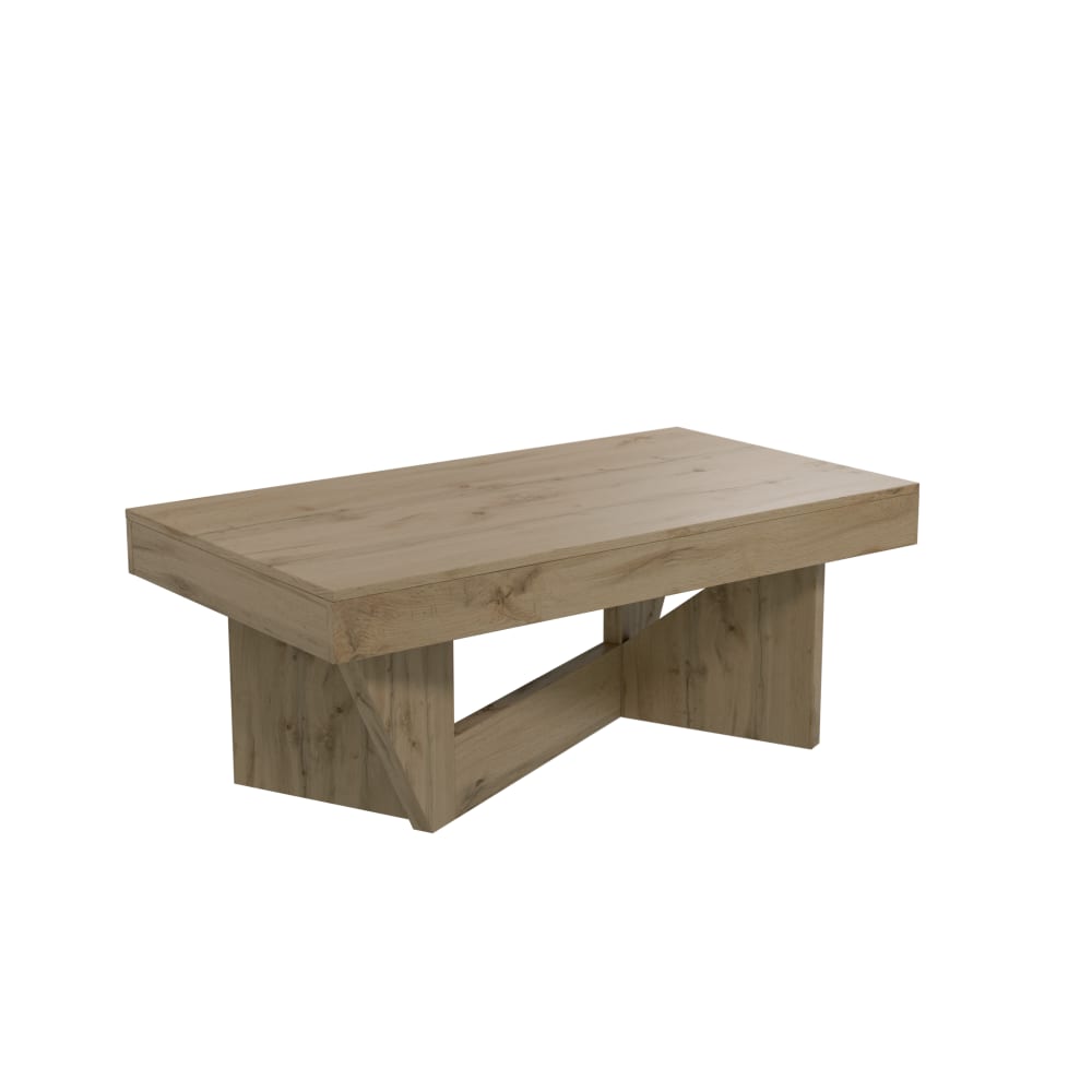 Table basse relevable effet chêne naturel - Maisons du Monde