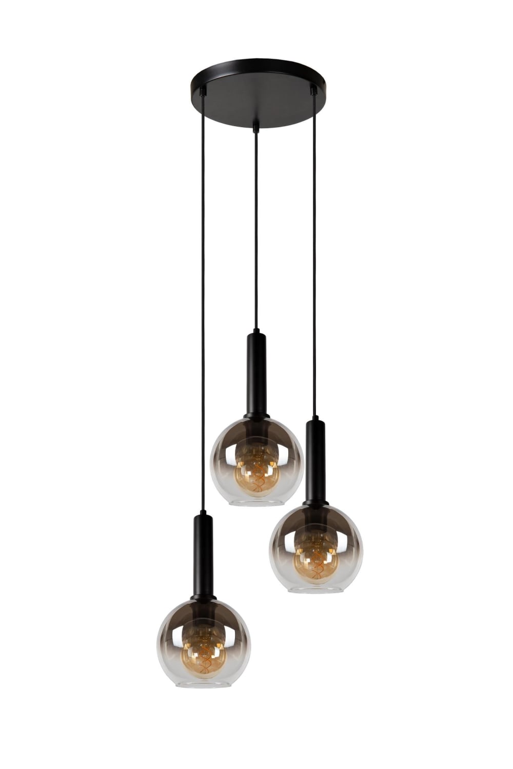 Suspension 3xE27 Noir — vue 3