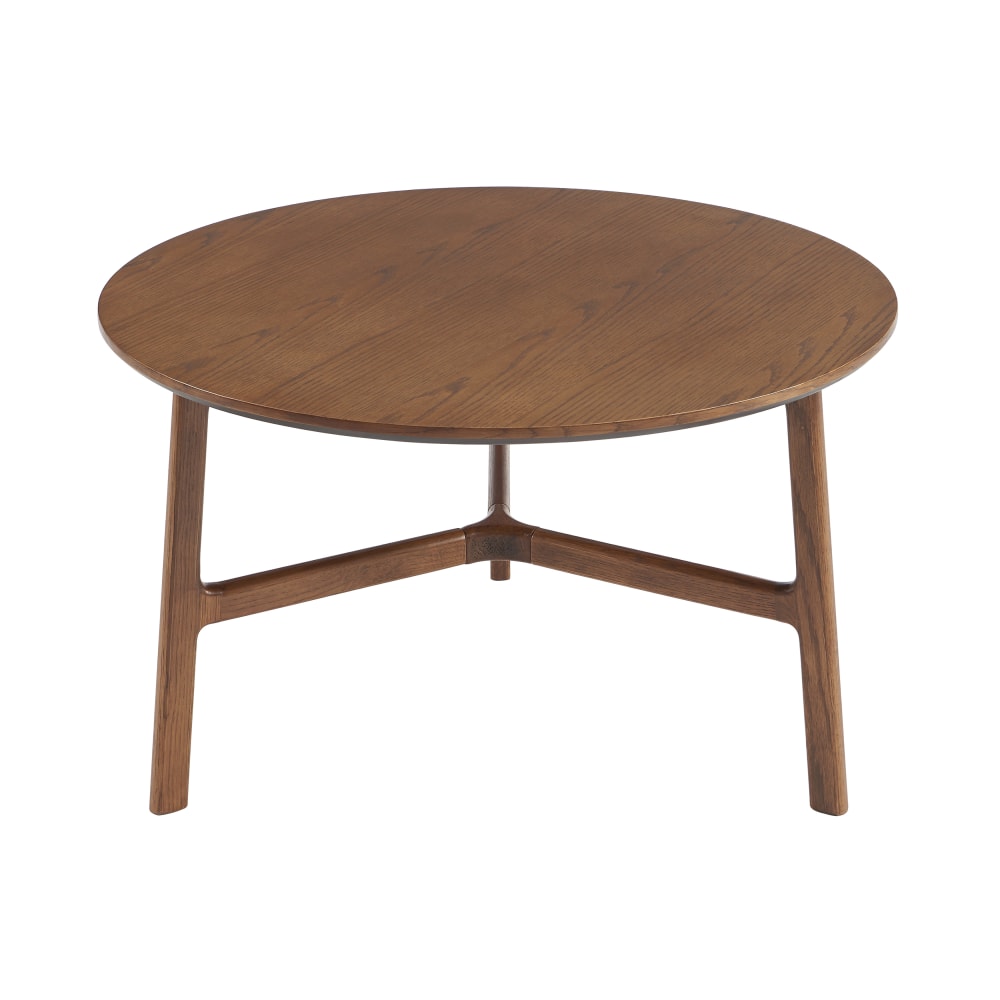 Table basse placage frêne couleur noyer 80cm - Maisons du Monde