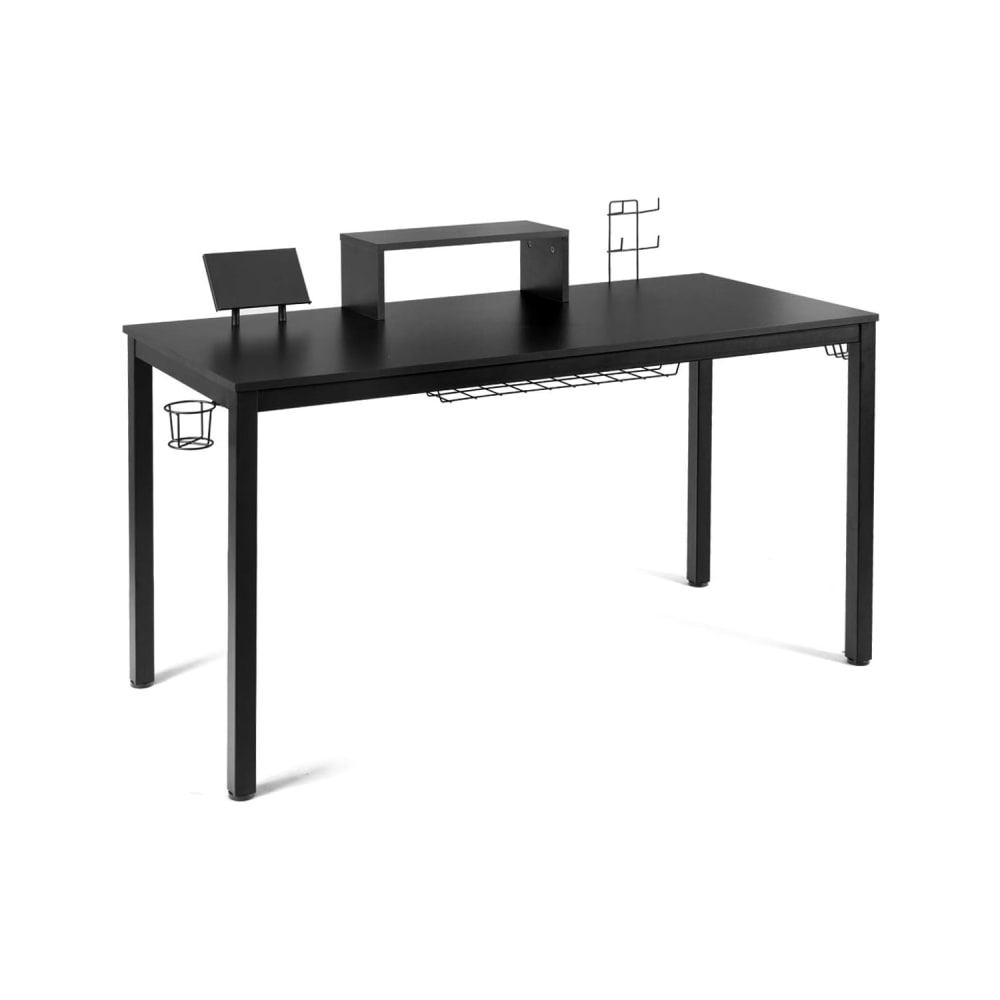 bureau gaming noir 140x60cm