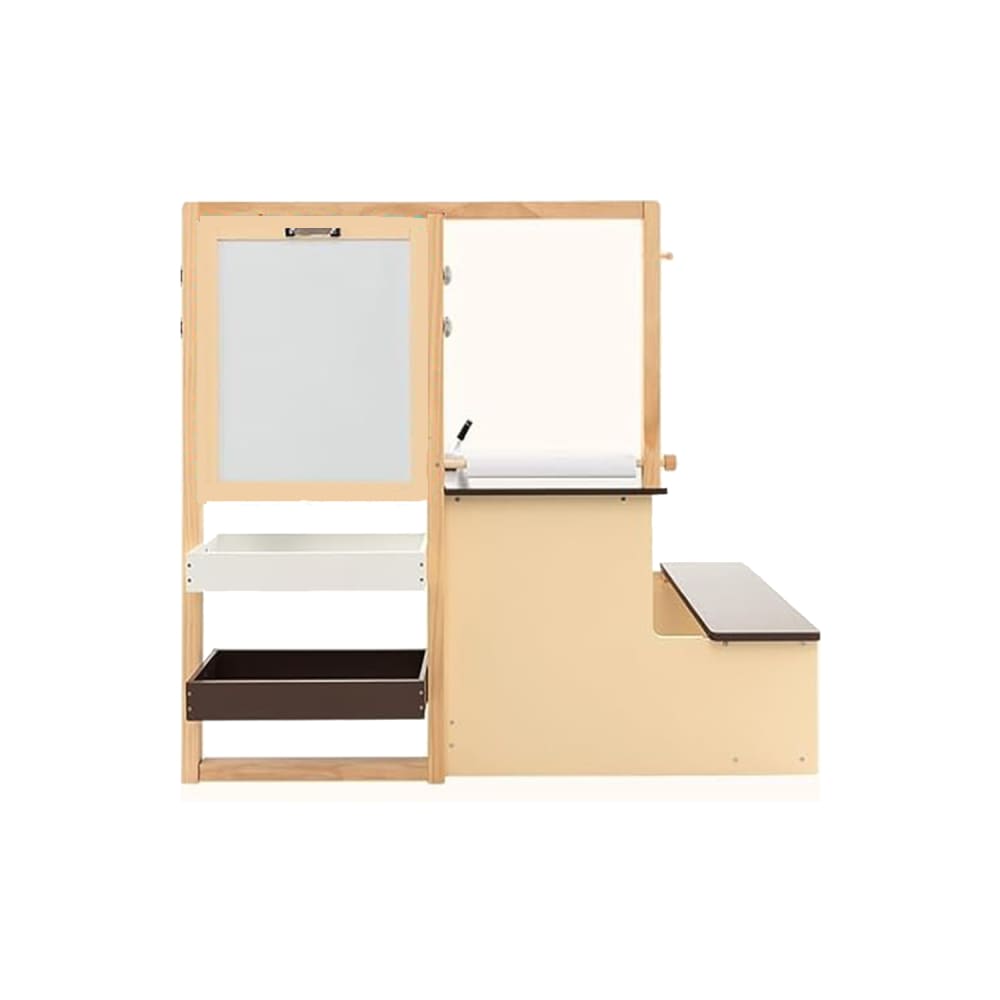 Bureau enfant avec rangement beige