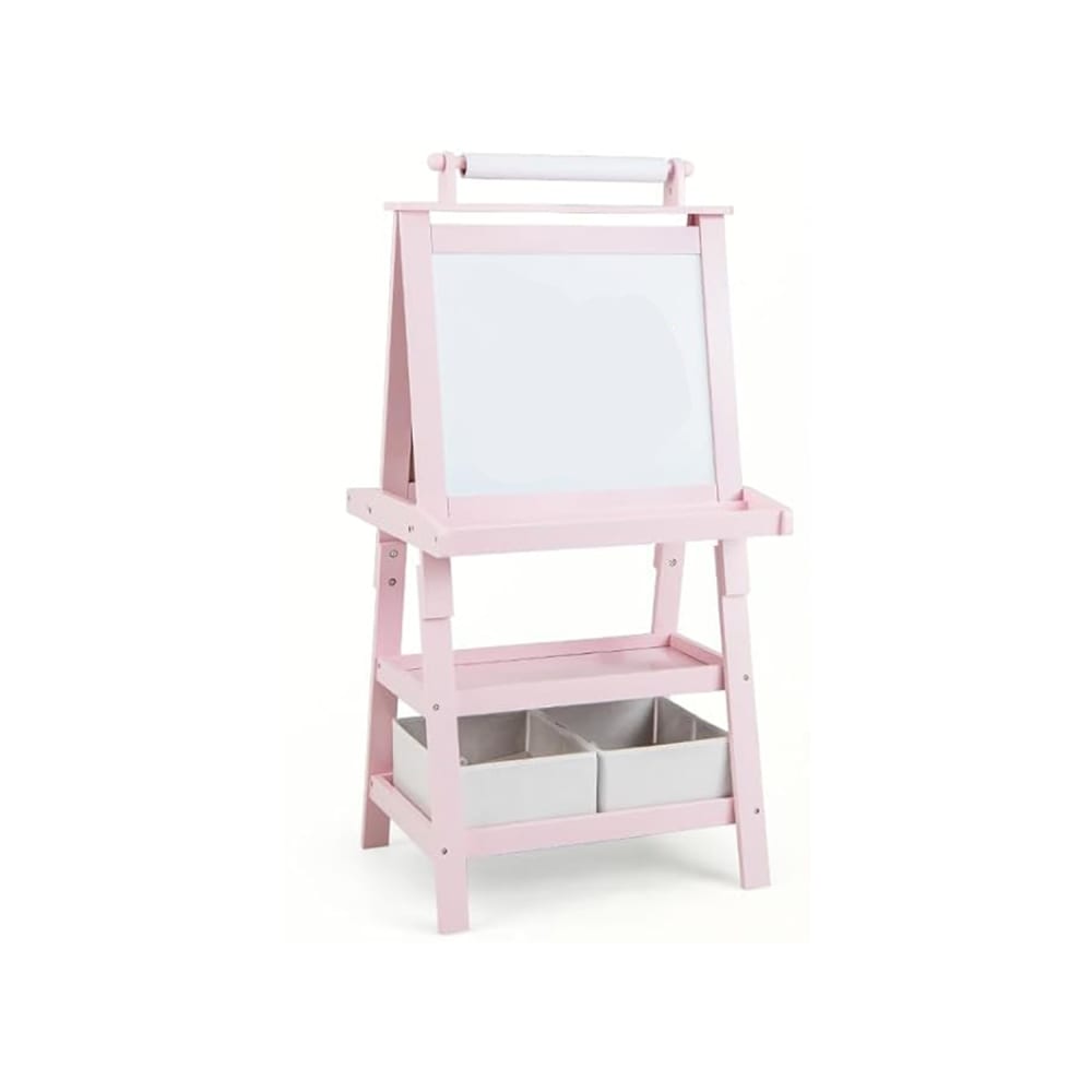 Tableau enfant double face rose